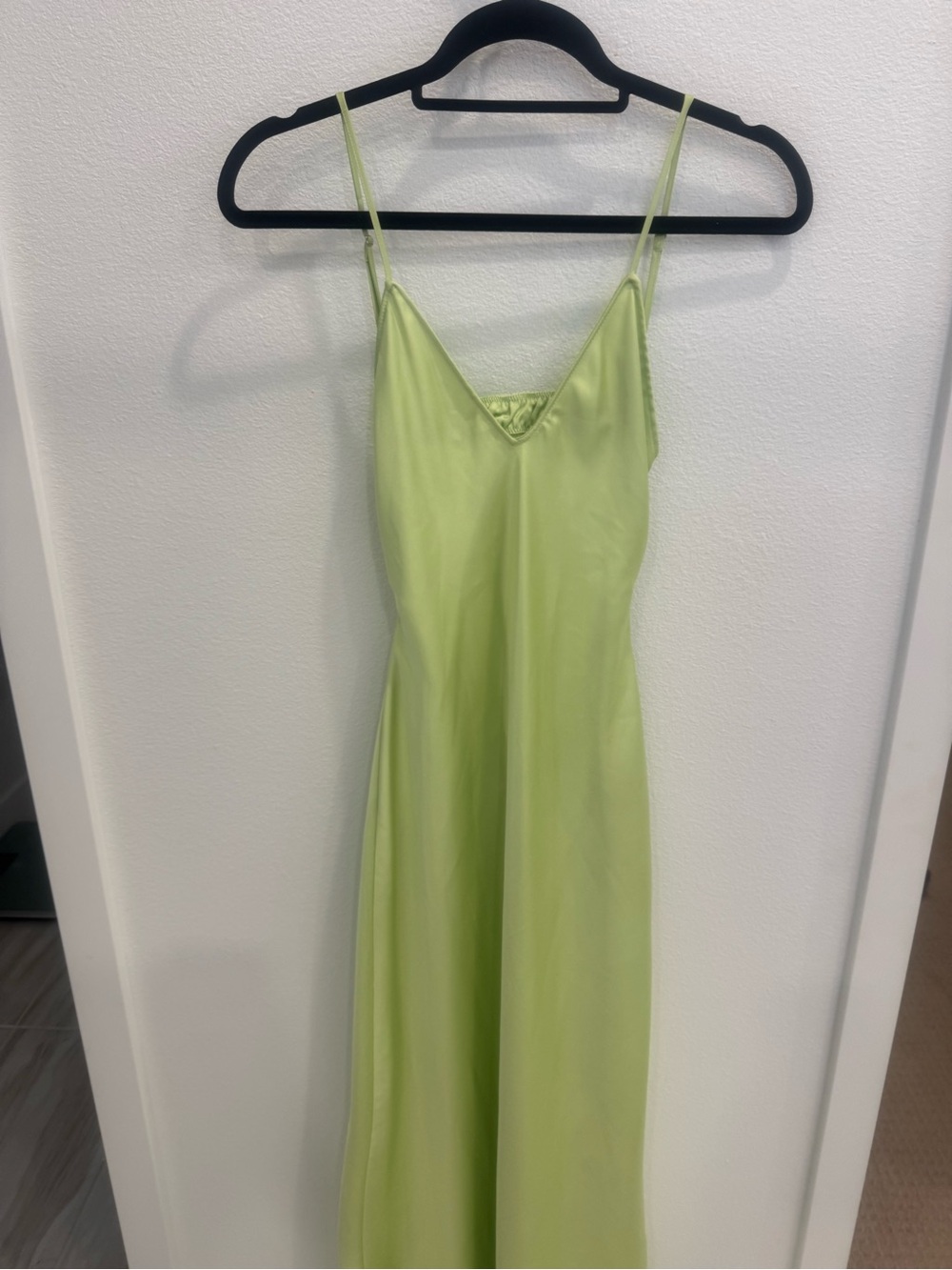 Zara Neon Green Slip Dress